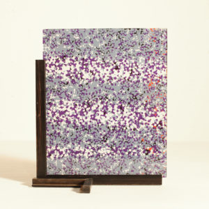 Flocons - Peinture sur verre d'Aldo MUGNIER