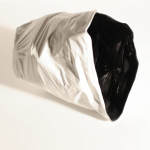 Black Bag, 2016 - Contemporary ceramic sculpture by Francois Ruegg