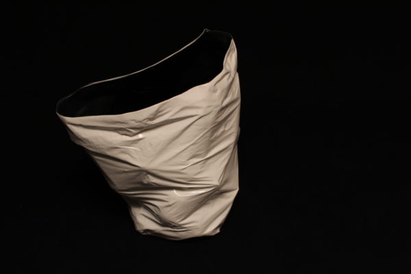 Black Bag, 2016 - Contemporary ceramic sculpture by Francois Ruegg