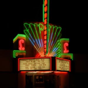 "Crépuscule des cinémas". Portland Laurelhusrt. USA