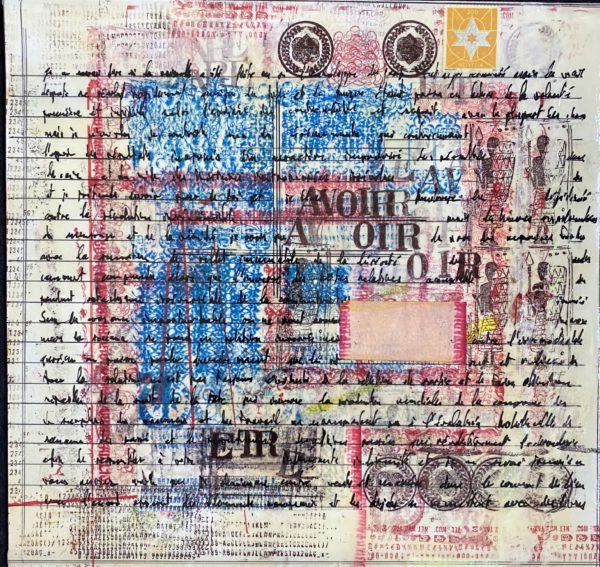 Envelope - Faux naïf drawings, collages, paintings, envelopes by Jean-Luc Farquet