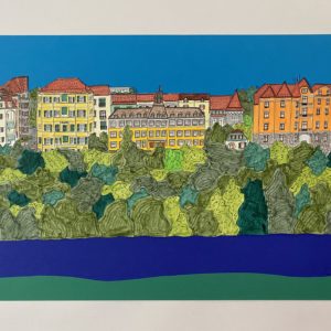 "Saint Jean" Vue de la Jonction - Cityscapes and plans drawings by Martin La Roche