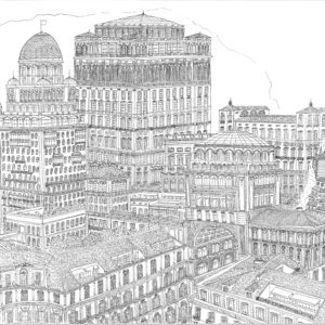New York - Milano - Cityscapes and plans drawings by Martin La Roche