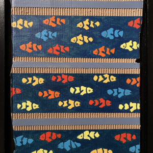 Poisson - Peinture acrylique et collage sur carton