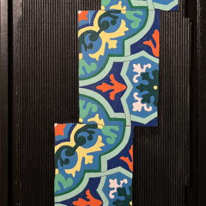 Mosaïque IV - Peinture acrylique et collage sur carton