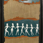 Danseuses Africaines - Peinture acrylique et collage sur carton