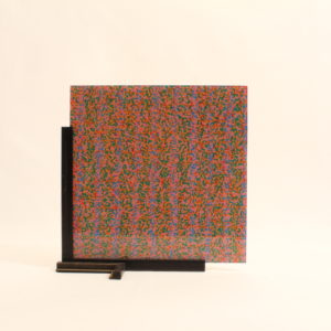 Orange - Peinture sur verre d'Aldo MUGNIER