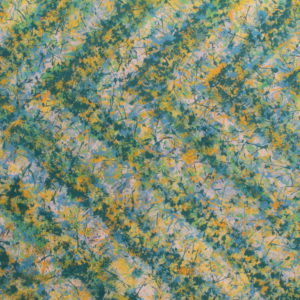 Fleurs Vert-Jaune - Peinture sur verre d'Aldo MUGNIER