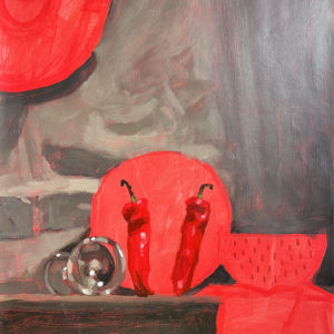 Red Chili Peppers - Peintures et dessins contemporains de Solko Schalm