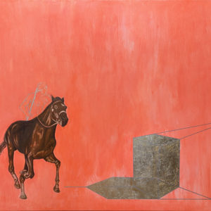 Les Cavaliers de la Perspective - Peinture contemporaine de Mael Denegri