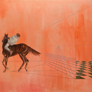 Les Cavaliers de la Perspective - Peinture contemporaine de Mael Denegri