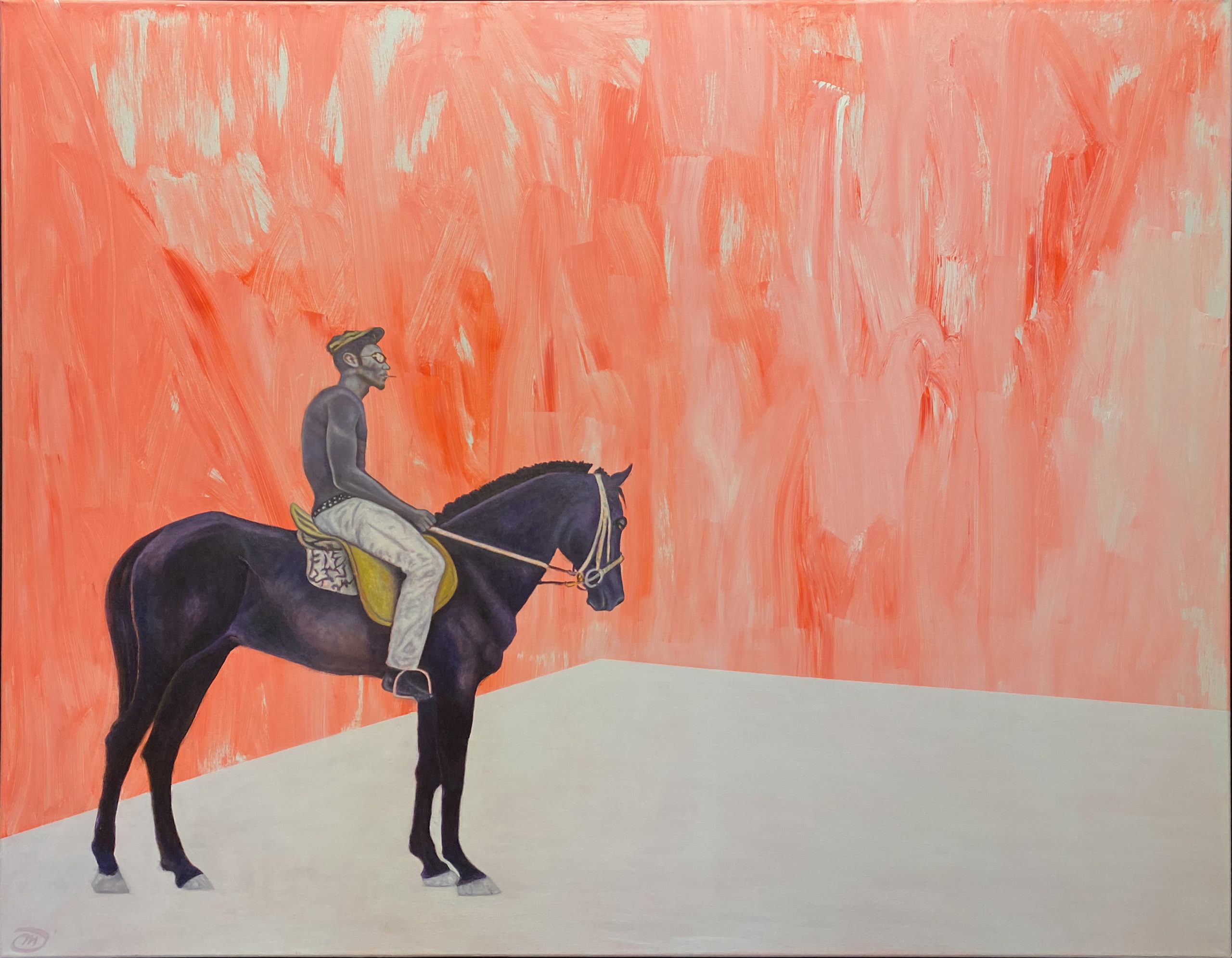 Les Cavaliers de la Perspective - Peinture contemporaine de Mael Denegri