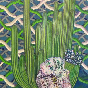 Xochipilli - Peinture contemporaine de Mael Denegri