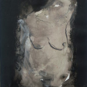 Singer La Nuit - Art figuratif contemporain et peinture de portrait by Francis-Olivier BRUNET