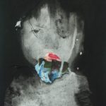 Tête Poussière 66 - Art figuratif contemporain et peinture de portrait by Francis-Olivier BRUNET