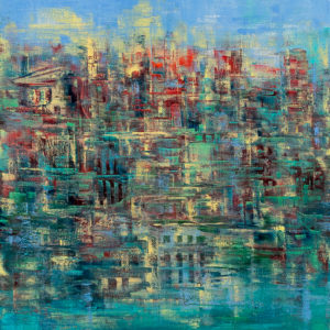 Sur l'île - Cities - Contemporary Oil Painting by Nikolay Cherednichenko