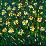 Pluie de Fleurs - Flowers - Contemporary Oil Painting by Nikolay Cherednichenko