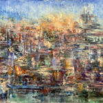 Sans Titre 2020 - Cities - Contemporary Oil Painting by Nikolay Cherednichenko