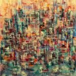 Sans Titre 2018 - Cities - Contemporary Oil Painting by Nikolay Cherednichenko