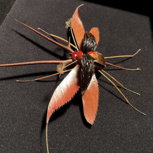 Le Majestueux Rougeoyant, 2023 - Insects réalises avec des plantes par Gabriel Ruta