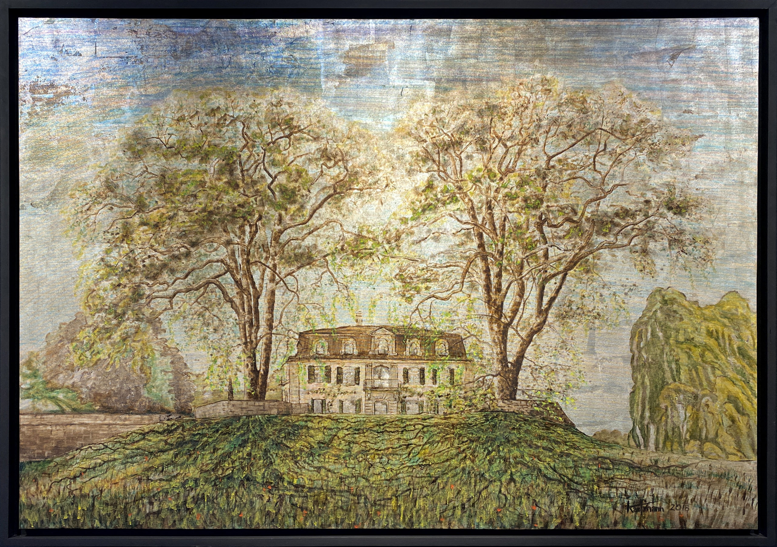 Platanes Communs - Peinture d'Ingrid Kaufmann