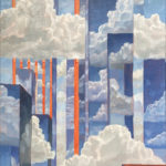 Cubist Cloud Castles 2, 2025 - Peintures et dessins contemporains de Solko Schalm